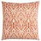 Edge Collections - 22-inch H x 22-inch W x 6.25-inch D - Orange - Textured Decorative Throw Pillow - 1 Piece